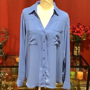 Express Periwinkle Portofino Button Down Shirt